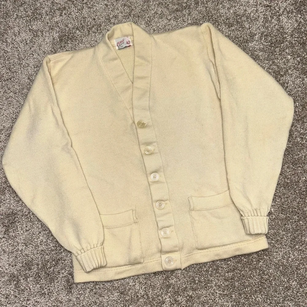 Vintage Coane Phila-PA Cardigan Sweater Size‎ 42 USA Button Front Grunge